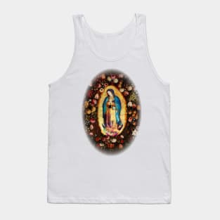 Our Lady of Guadalupe Mexican Virgin Mary Mexico Aztec Tilma 20-102 Tank Top